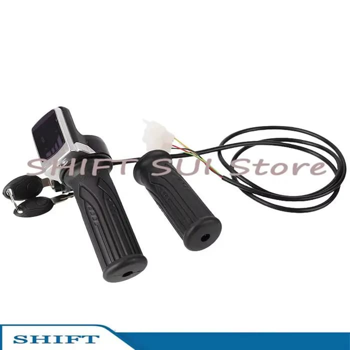 Accessoires pour scooter électrique 24V avec clé, levier d'accélérateur, écran LED