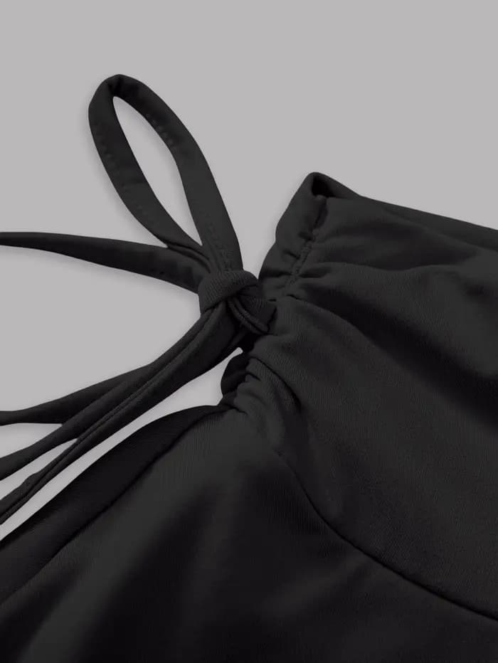 Nouvelle jupe unie pour femme, mode estivale, polyvalente, taille haute, coupe ajustée, taille élastique, jupe courte, articles en stock