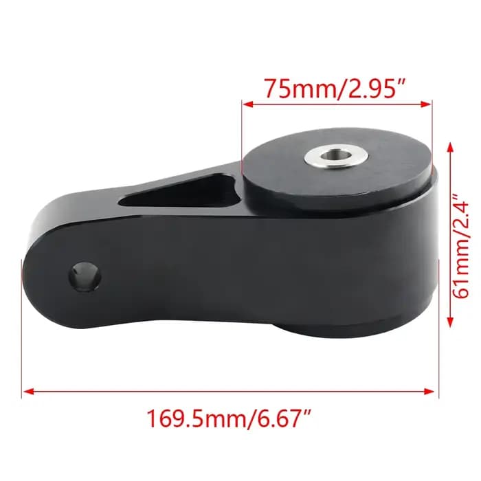 Support moteur inférieur noir pour Mini Cooper R53 2002-2006, support moteur haute performance