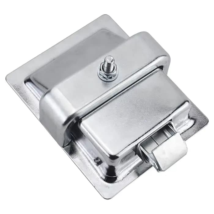 Blanc - Serrure de porte RV en acier inoxydable, serrure de remorque, adaptée pour : RV, camping-car, camping-car, remorque de voyage, etc.