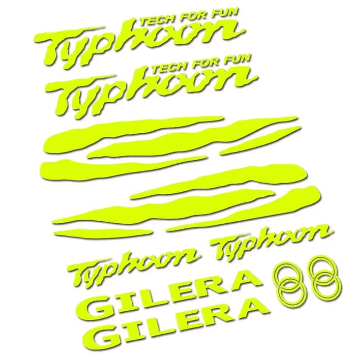 Kit complet d'autocollants de réglage pour Scooter Gilera Typhoon 50 125