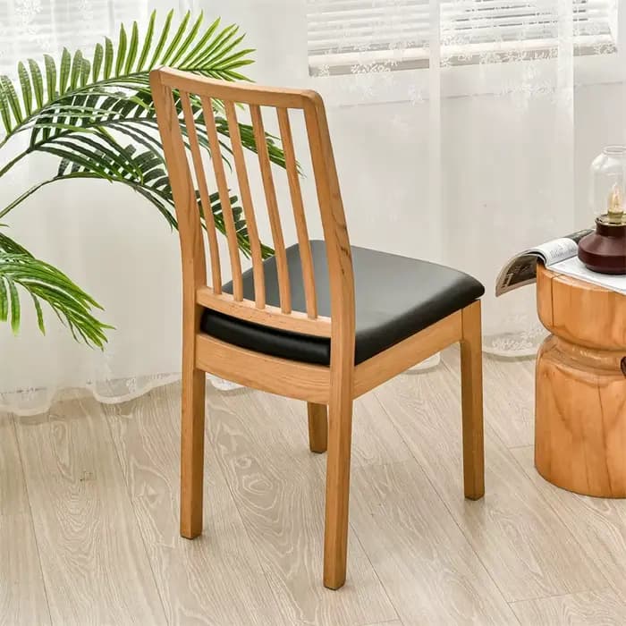 Housse de coussin de chaise imperméable pour cuisine, salle à manger, housse de siège en cuir, housse de coussin de chaise de salle à manger, couleur unie