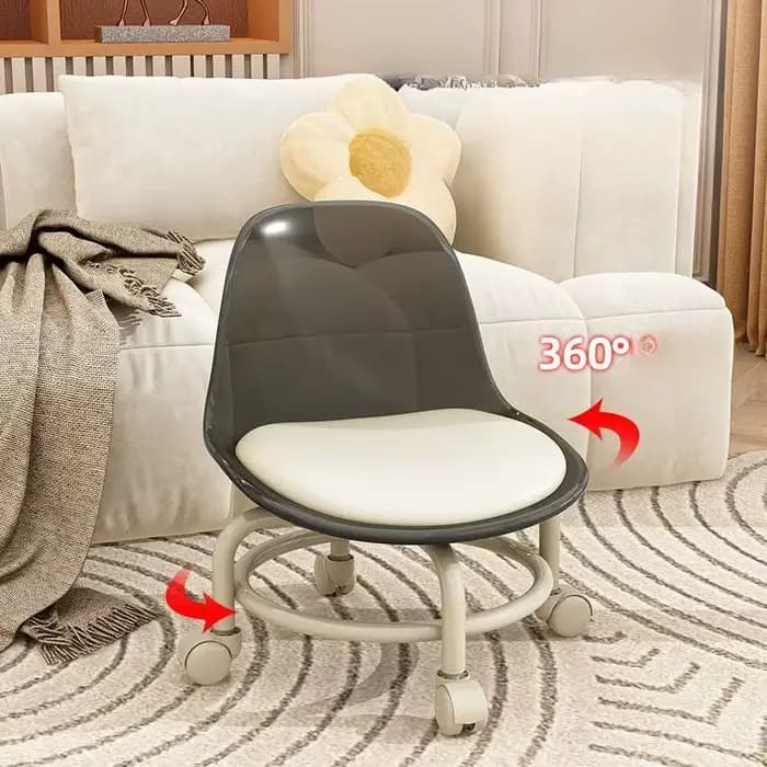Petit tabouret muet avec poulie pour chaise roulante universelle
