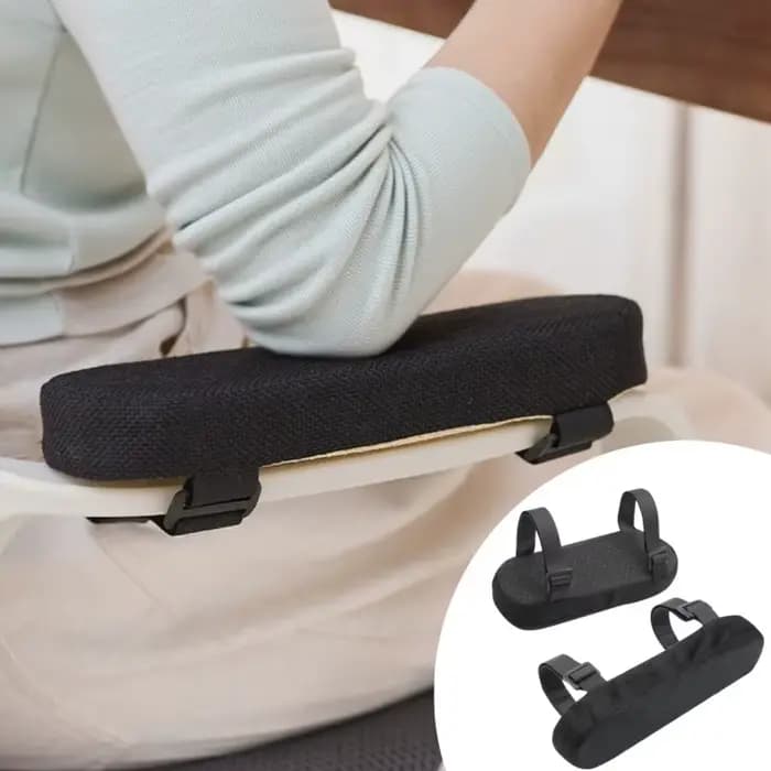 Coussinets d'accoudoir en mousse à mémoire de forme pour chaise de bureau, coussin de soutien du coude pour le soulagement de la pression des bras, housses universelles pour chaises de bureau