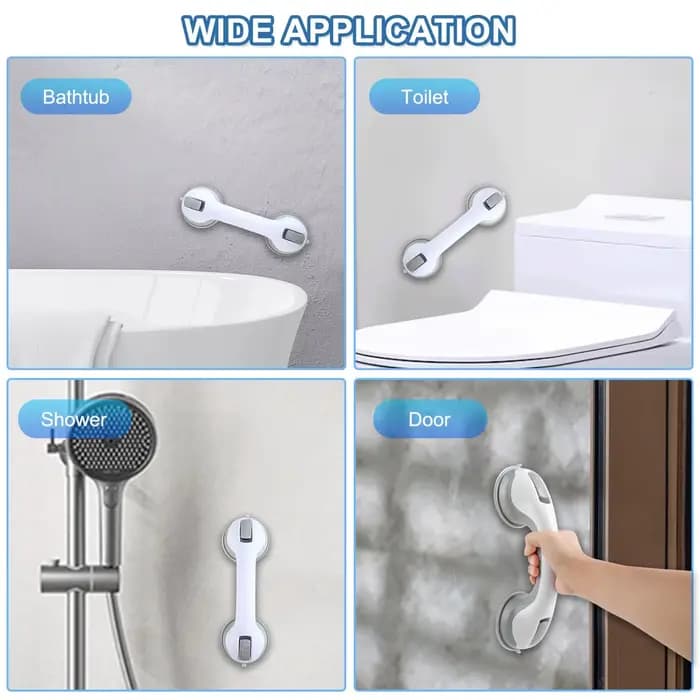 Barres d'appui de sécurité pour douche et salle de bain avec ventouse