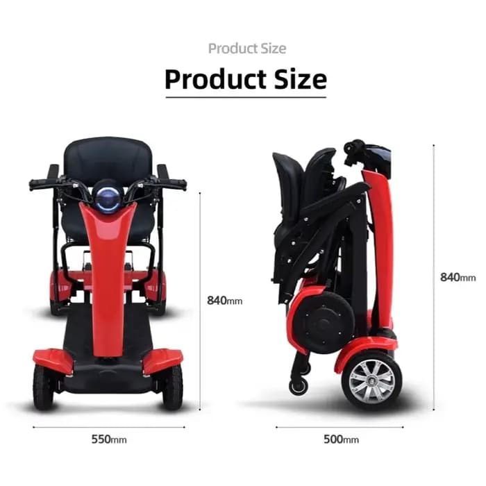 Scooter électrique pliant à 4 roues
