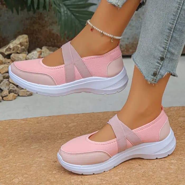 Chaussures décontractées élégantes à bout rond et semelle épaisse pour femme, nouvelle collection printemps/automne, confortables et très tendance