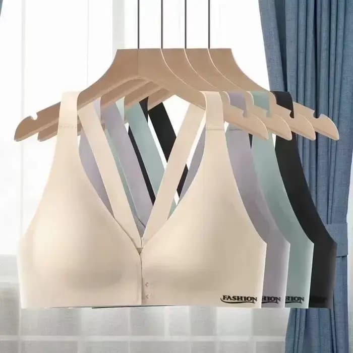 Soutien-gorge d'été grande taille avec boucle avant, sous-vêtements réglables, Sexy, beau dos, seins froncés confortables, soutien-gorge de sport respirant