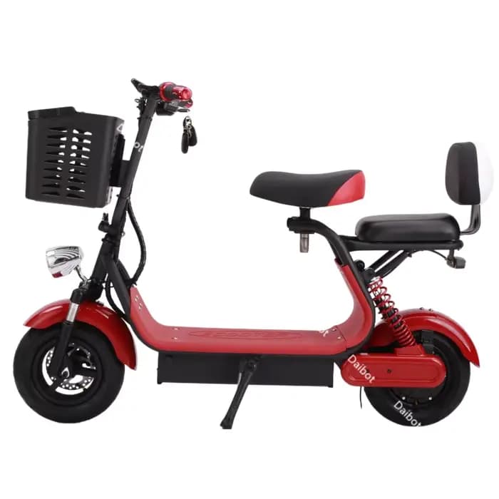 Scooter électrique pliant de 11 pouces, 1000W, avec siège, 2 roues, doubles freins, pour les déplacements adultes au travail, Scooter de mobilité, 2 places