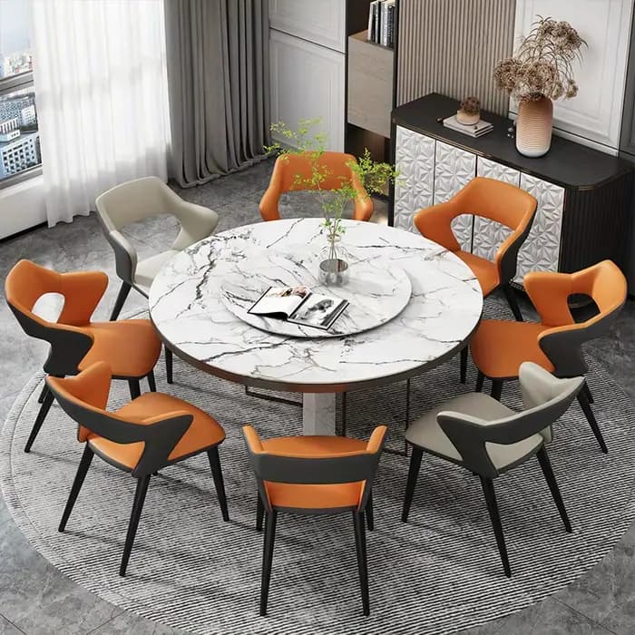 Chaise de salle à manger en cuir de Style français avec dossier, Design creux, adaptée au Clubhouse, hôtel, Restaurant occidental, café, 1 pièce