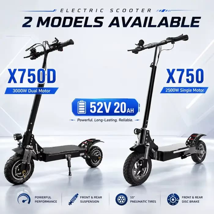 Trottinette électrique à moteur simple/double 2500W/3000W, vitesse élevée 64KM/H, frein à disque, pliable, E-Scooter EABS pour adultes, pneus de 10 pouces