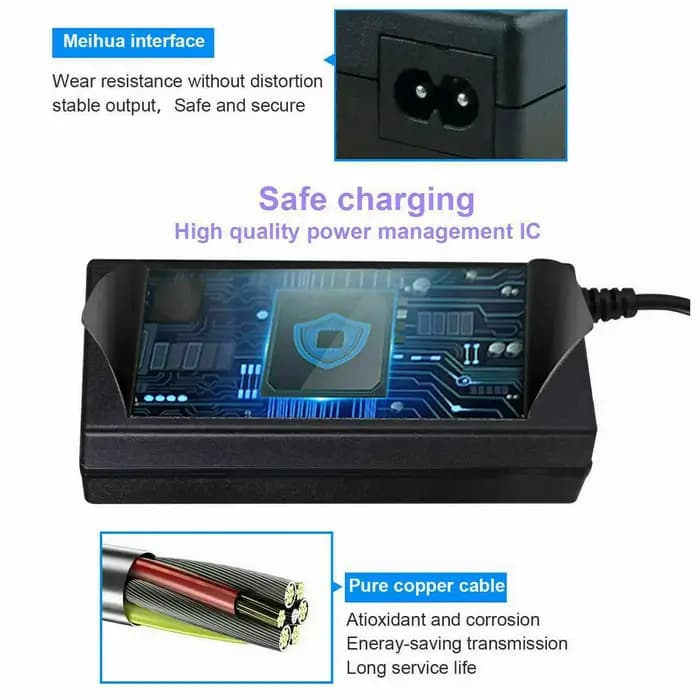 Chargeur de Scooter pour Ninebot Es1 Es2 Es4 E22 E25 F40 F20 42V 2A