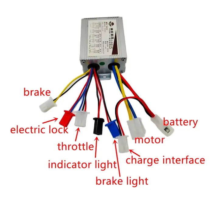 Kit de moteur à courant continu pour scooter électrique/vélo/quad pour enfants 24v 250w avec contrôleur d'accélérateur