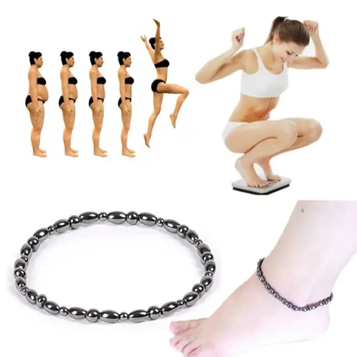 Bracelet de oral ille Magnétique Efficace pour Perte de Poids, Pierre Biliaire Noire, Hématite Épaisse, Points d'Acupuncture, Thérapie d'Arthrite, Instituts