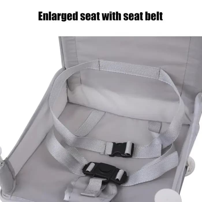 Chaise d'alimentation Portable pour bébé, siège surélevé pliant avec parasol, chaise d'alimentation et plateau amovible pour voyage, pelouse, plage, extérieur