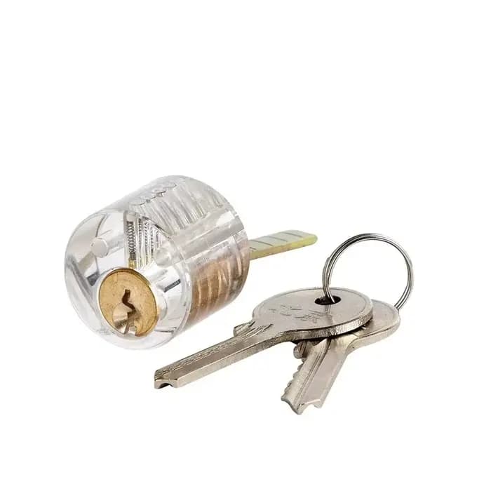 Coffrets de serrures transparentes multi-pal pour la formation des serruriers, outils d'entraînement visibles pour la pratique du crochetage.