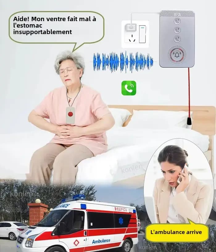 Téléphone à bouton-poussoir SIM 4G