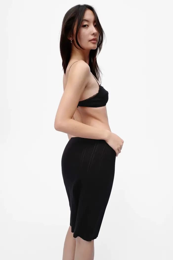 COUCOU La jupe slip noire et blanche