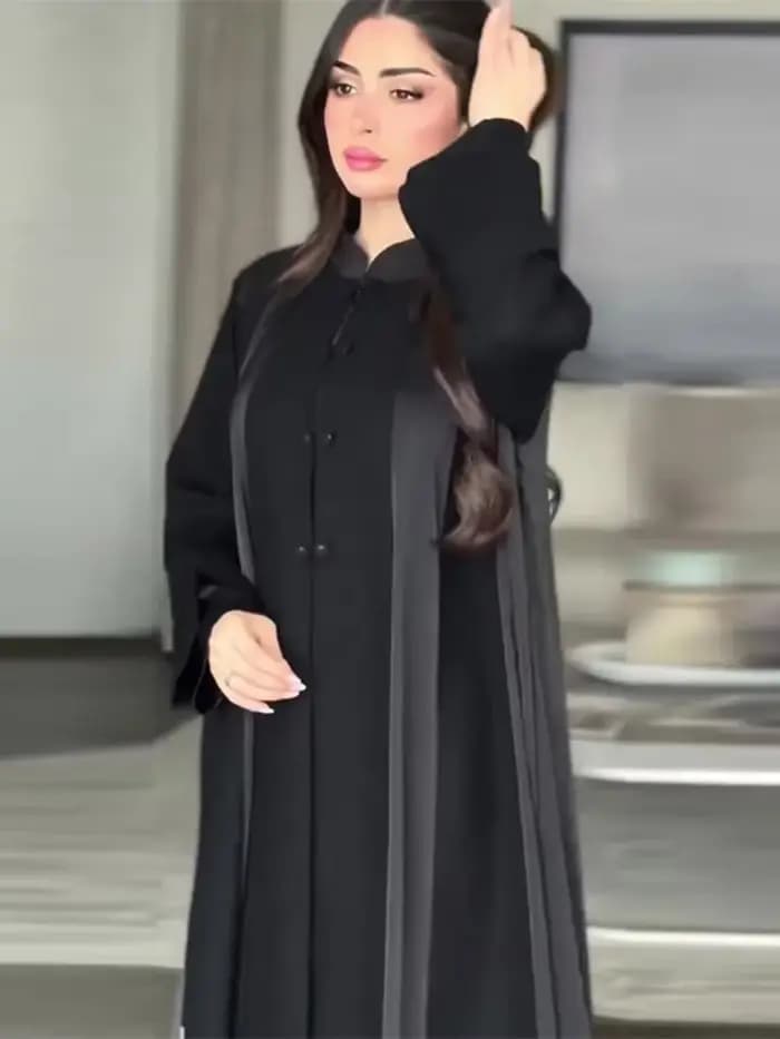Eid Abaya femmes Robe musulmane Jalabiya couleur unie robes Largos fête Caftan Ramadan robes longues dubaï caftan Robe arabe 2026