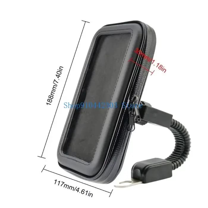 Support téléphone L4MD pour les scooters Sterproping sécurisé Hold Pu Phone Storage
