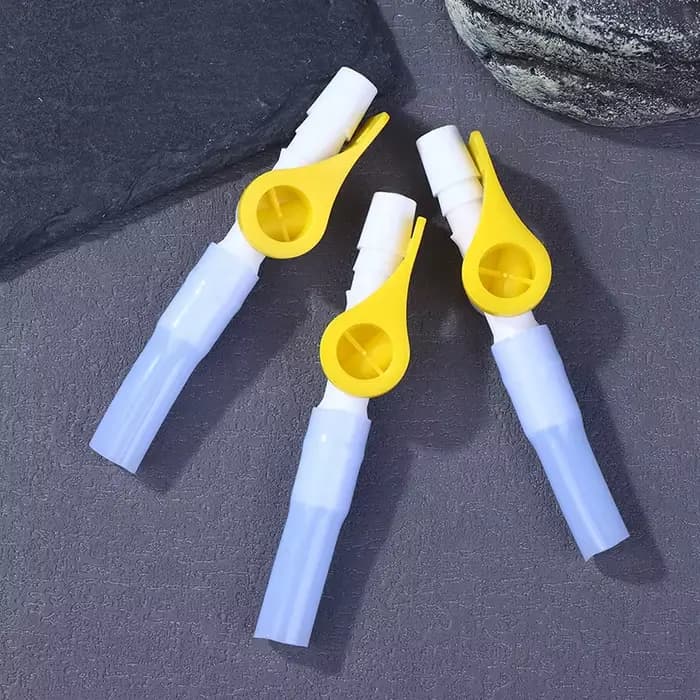 Cathéter urinaire confort optimal ; Robinet à double valve
