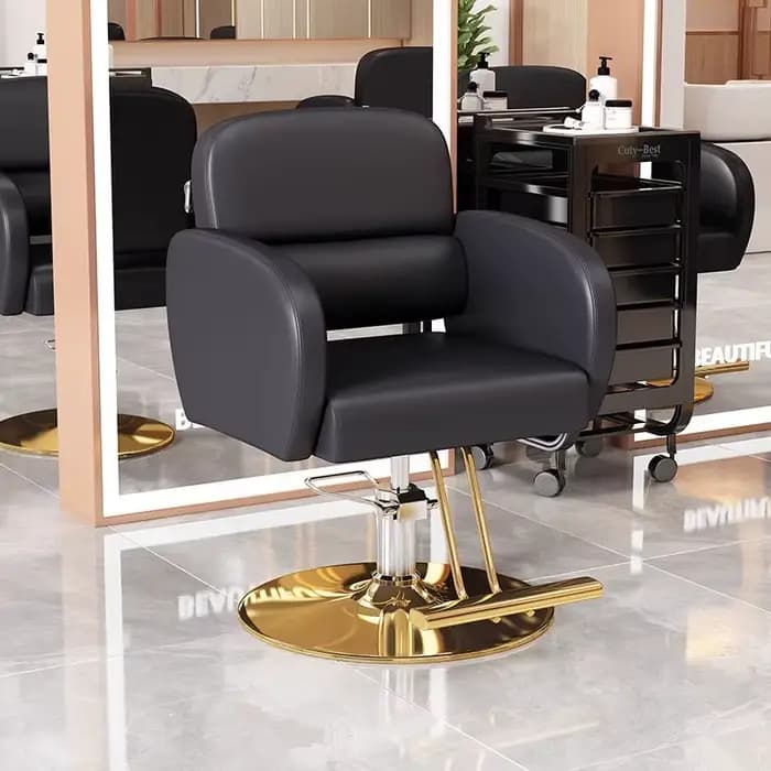 Fauteuil de barbier professionnel, réglable hydrauliquement et pivotant, mobilier de salon de beauté pour barbier, salon de beauté et spa