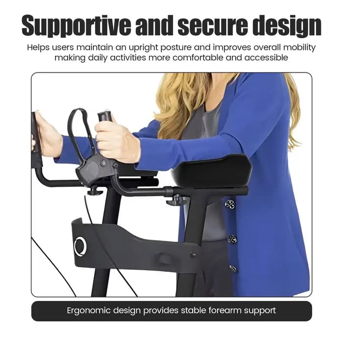 Coussin d'accoudoir universel ergonomique pour déambulateur vertical