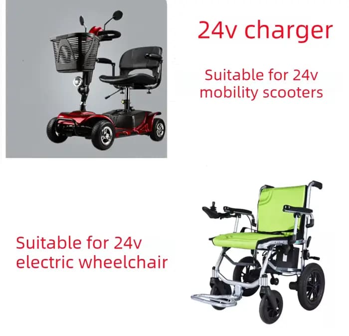 Chargeur de batterie au plomb-acide pour fauteuil roulant et véhicule de golf 24V