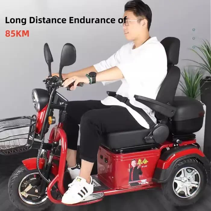 Scooter de mobilité à 3 roues pour personnes handicapées