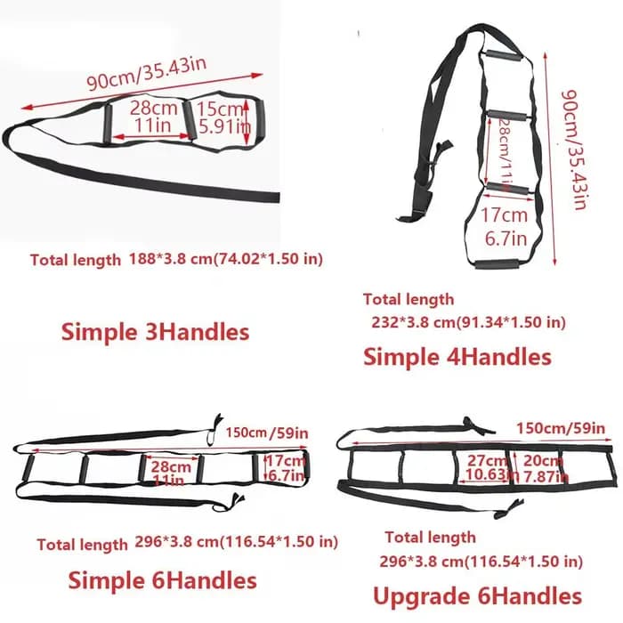 Sangle d'assistance réglable pour se lever