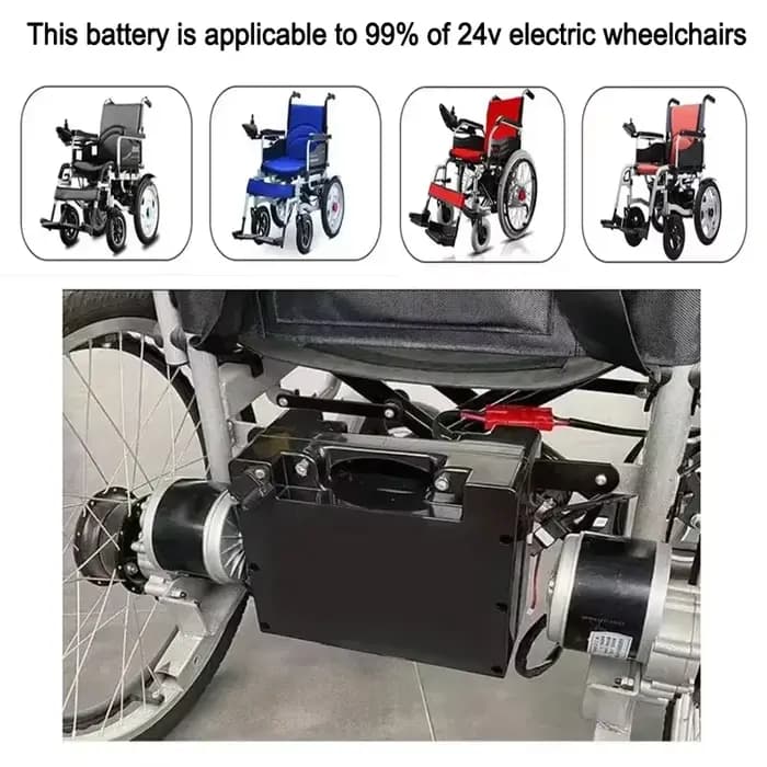 Batterie lithium-ion rechargeable 24V 30ah~80ah pour fauteuil roulant électrique