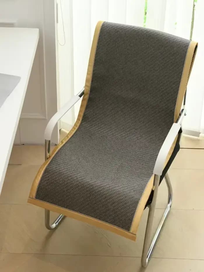 Coussin d'été en rotin, housse de chaise longue pour bureau, tapis et tabouret en bambou antidérapant confortable pour usage domestique