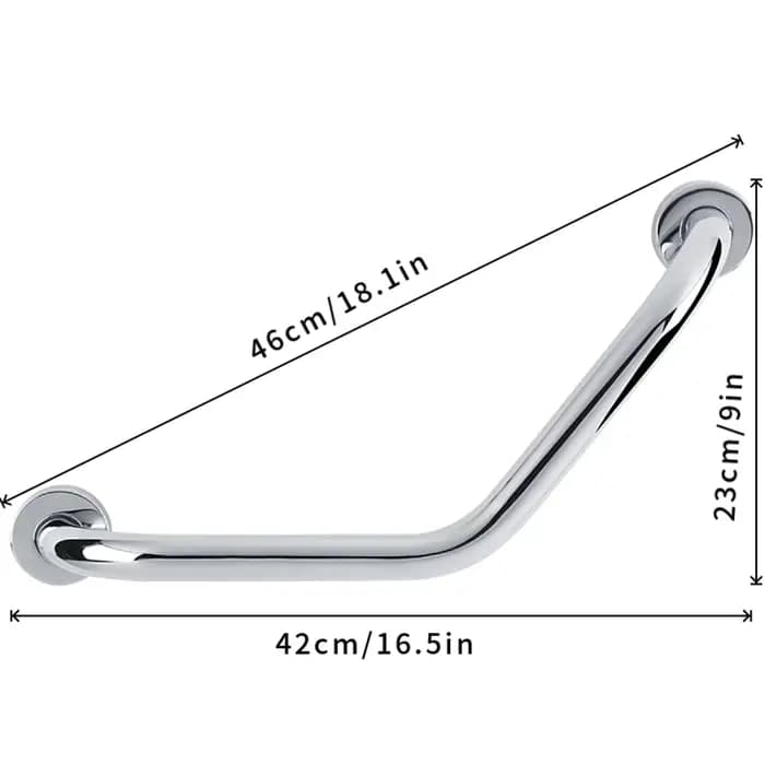 Accoudoir de salle de bain en acier inoxydable