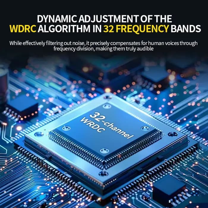 2025 Nouvel aide auditive à conduction osseuse rechargeable 32 canaux numérique sans fil Bluetooth casque intelligent