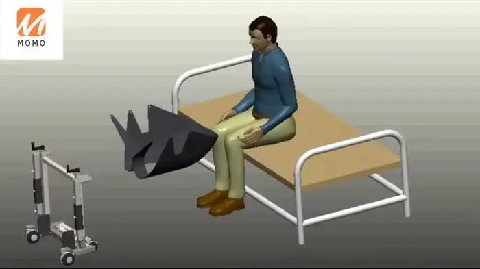 Chaise de transfert manuelle du patient