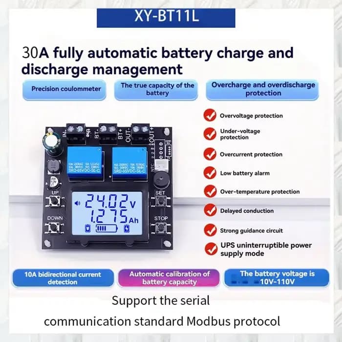 Module de contrôle de Charge de batterie XY-BT13L 30A