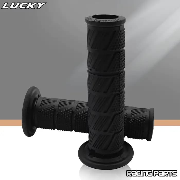 Guidon de moto en caoutchouc infectieux, poignée de moto rétro, pièces de scooter classiques, vintage, 7/8 po, 22mm, 24mm