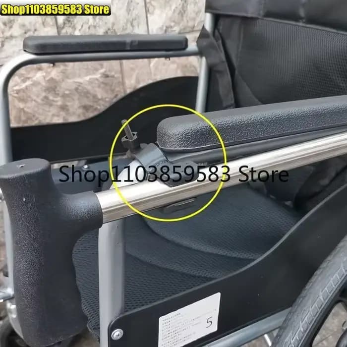 Support de canne pour fauteuil roulant (lot de 2)