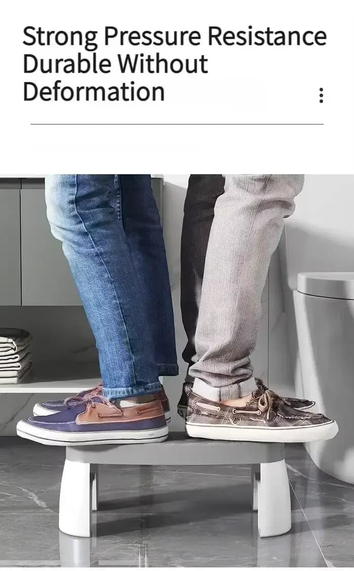 Repose-pieds de toilette ergonomique confortable