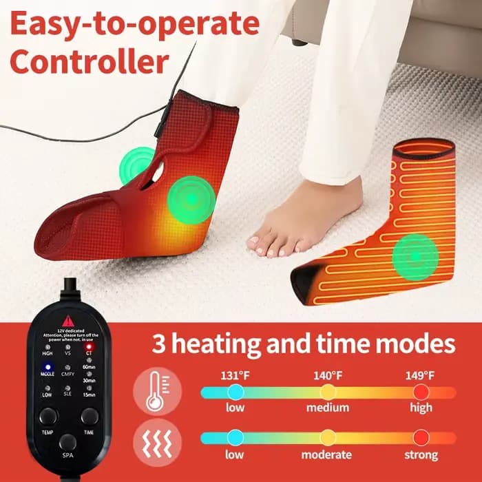 Couverture chauffante électrique pour les pieds