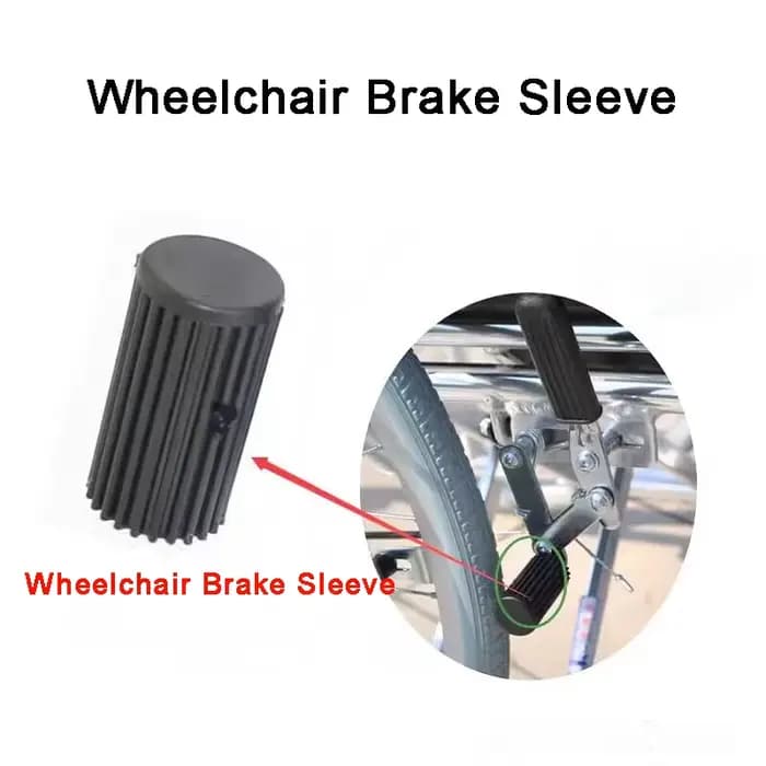 Juste universelle en cuir pour frein à main de fauteuil roulant