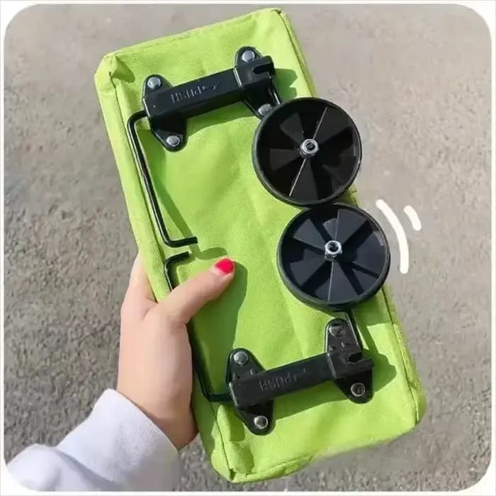 Chariot de courses pliable et portable avec roues