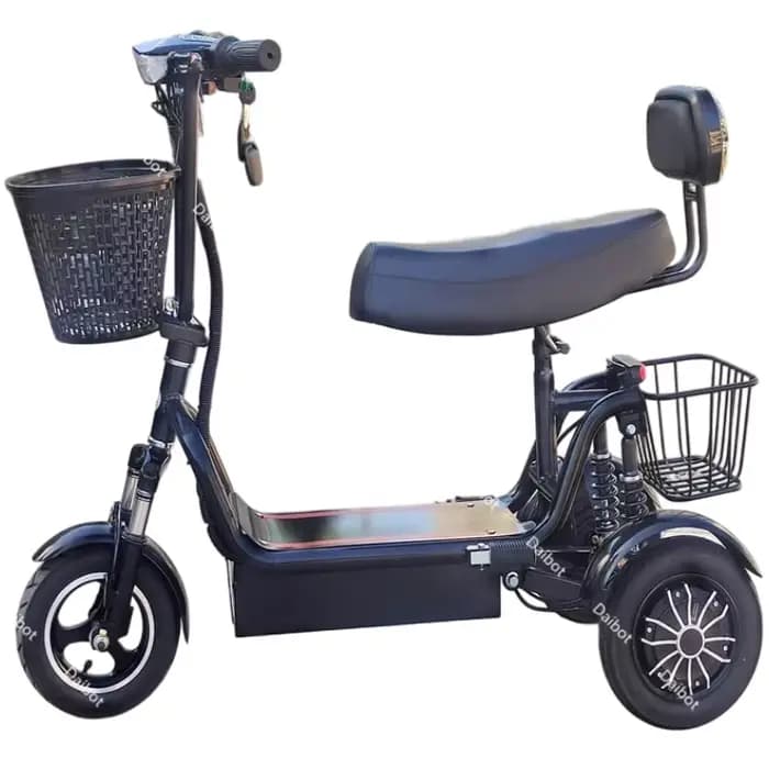 Scooter de mobilité pliable à double moteur pour les personnes âgées