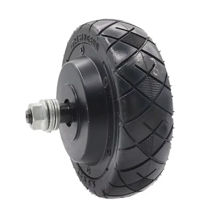 Moteurs avant et arrière de 5,5 pouces + roues, moteur de moyeu de roue sans balais et sans dents, pneu solide, moteur sans balais pour trottinette électrique 36V