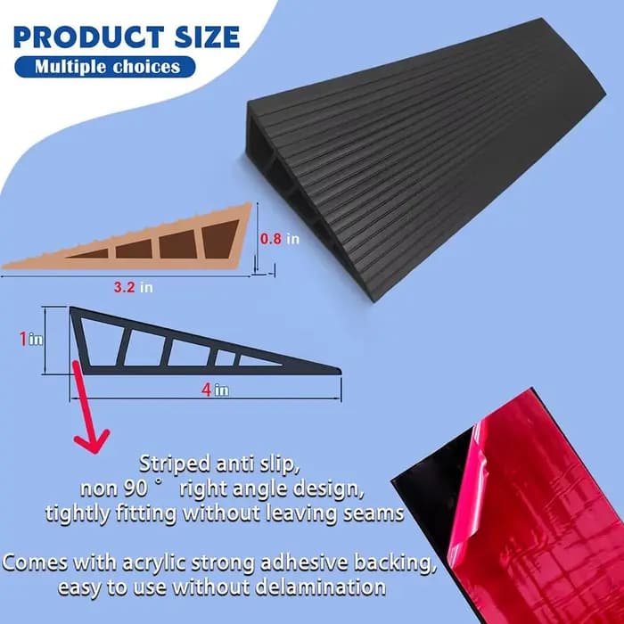 Rampes universelles de seuil pour tapis à carrelage