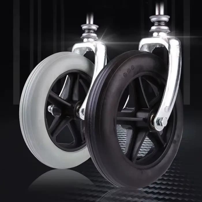 1/2 pièces 6/7/8 pouces roue de remplacement pour fauteuils roulants Rollator marcheurs chaise roulante roues en