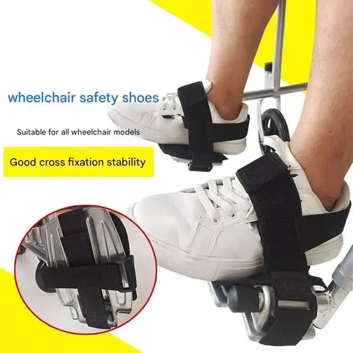 BSEVB-ceinture de retenue des pieds pour fauteuil roulant, ceinture de sécurité fixe, chaussures de