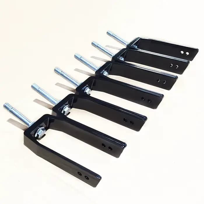Fourche de pied universelle en alliage d'aluminium pour fauteuil roulant de mobilité