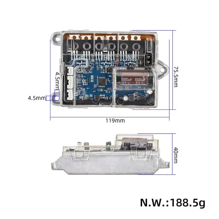 Contrôleur de trottinette modifié avec barre en cuivre pour Xiaomi M365 1S Pro Pr2 Essential, carte