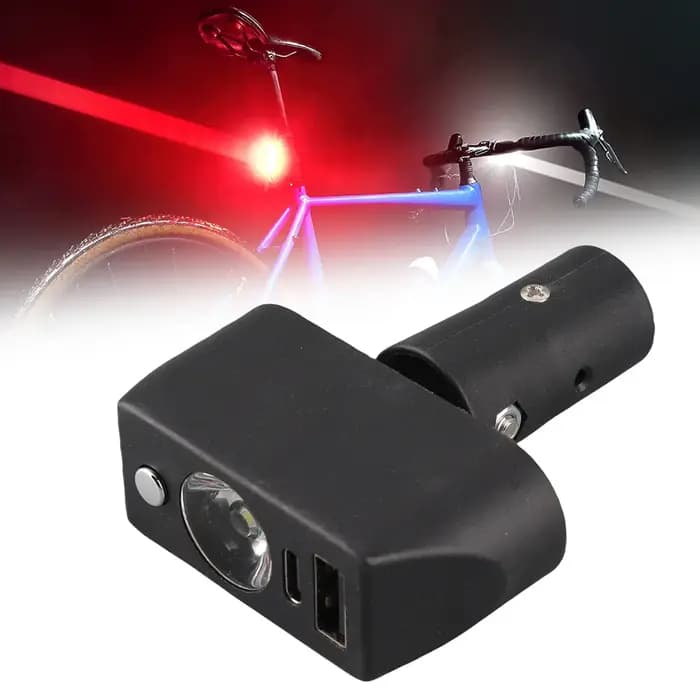Éclairage pour fauteuil roulant électrique, modèle universel, charge des téléphones portables, interface USB, accessoires pour fauteuil roulant électrique, angle réglable